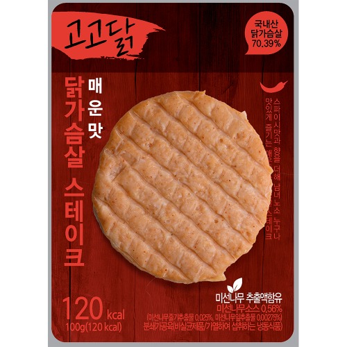 고고닭 닭가슴살 스테이크 매운맛 100g